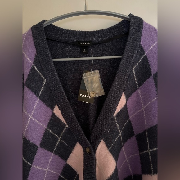 ✨SOLD✨🆕NWT🔖Fabulous Torrid Vegan Cashmere Cardigan - 3x - Picture 7 of 8